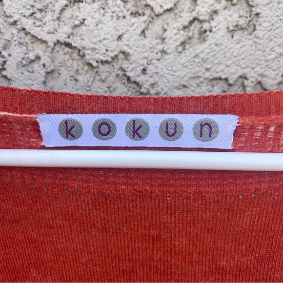 KOKUN V Neck Striped Sweater - Picture 2 of 13